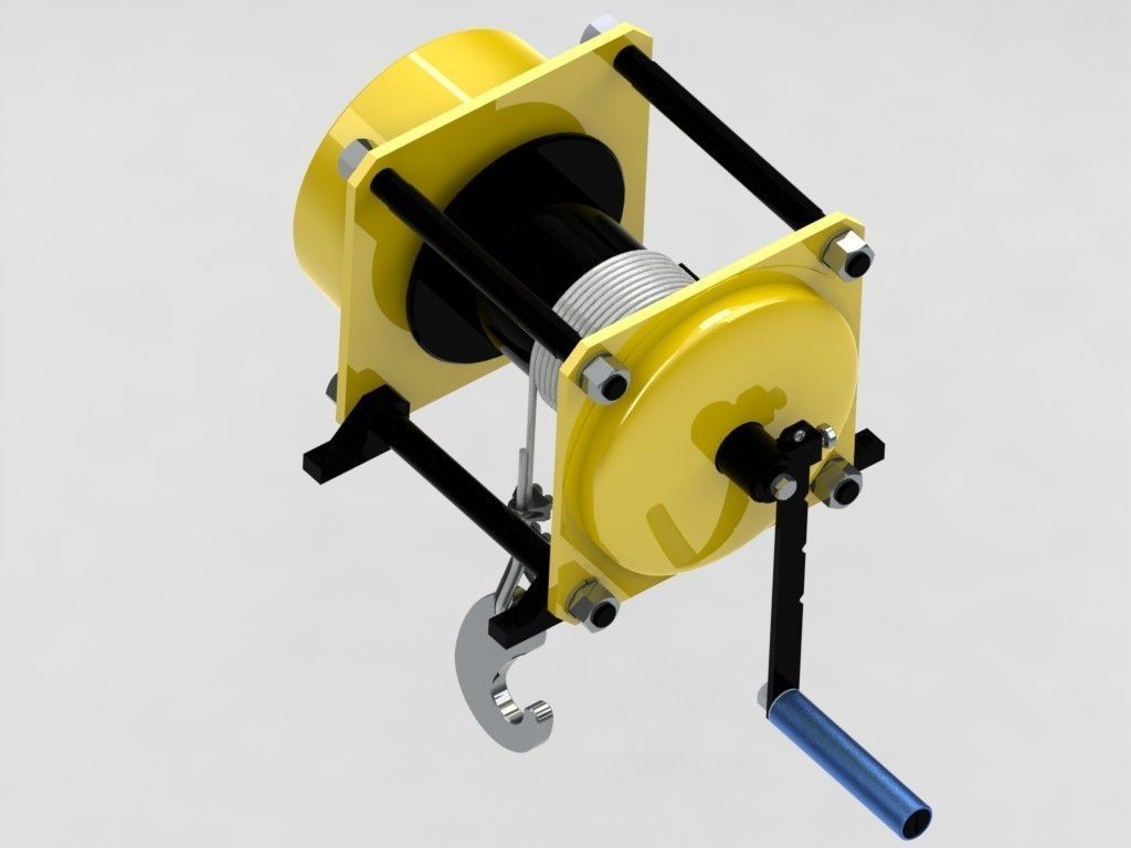 winch capacity 500 kg 3D model_7