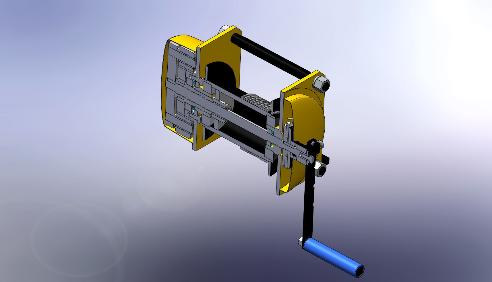 winch capacity 500 kg 3D model_8