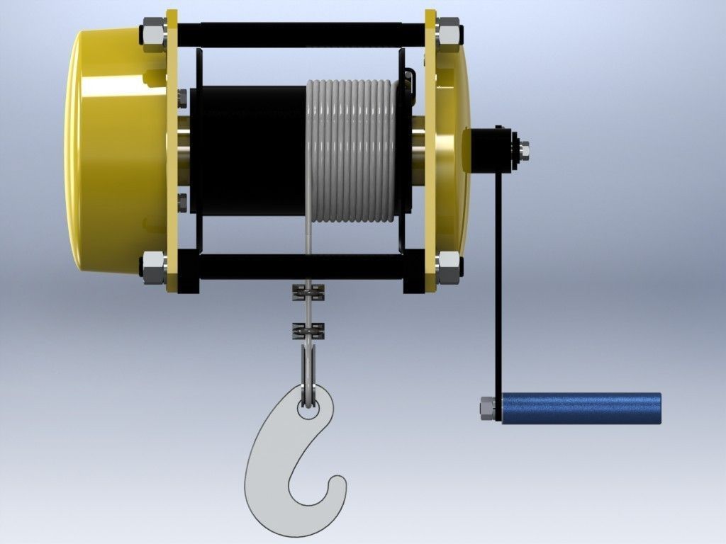 winch capacity 500 kg 3D model_5