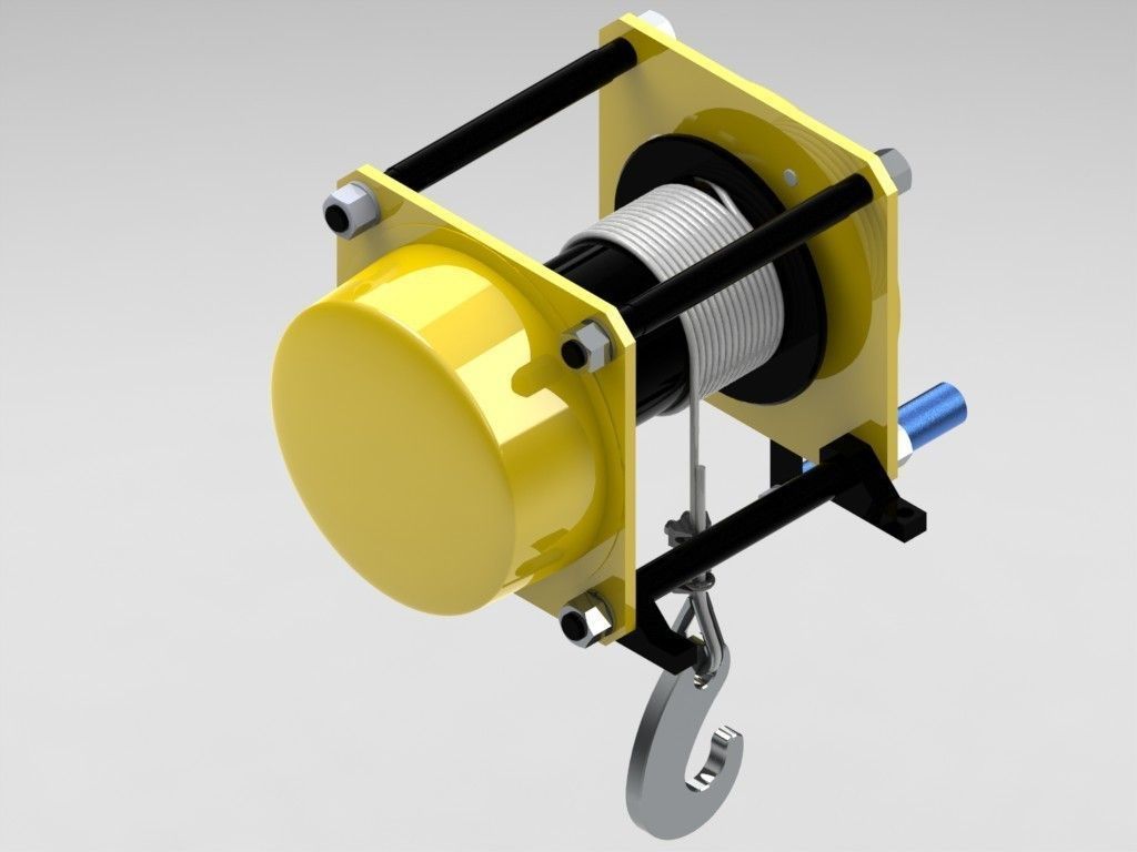 winch capacity 500 kg 3D model_6