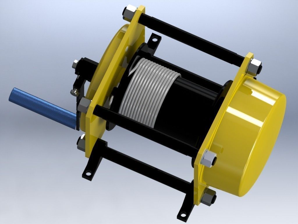 winch capacity 500 kg 3D model_4