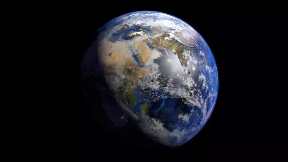 Realistic Earth from space - Free 3D model