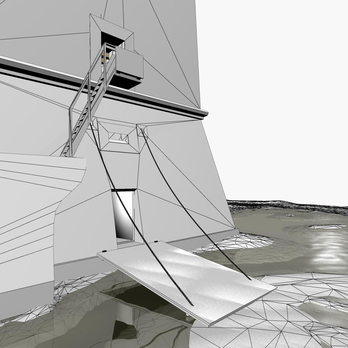 Medieval Saracen Tower -  XV Century 3D model_24