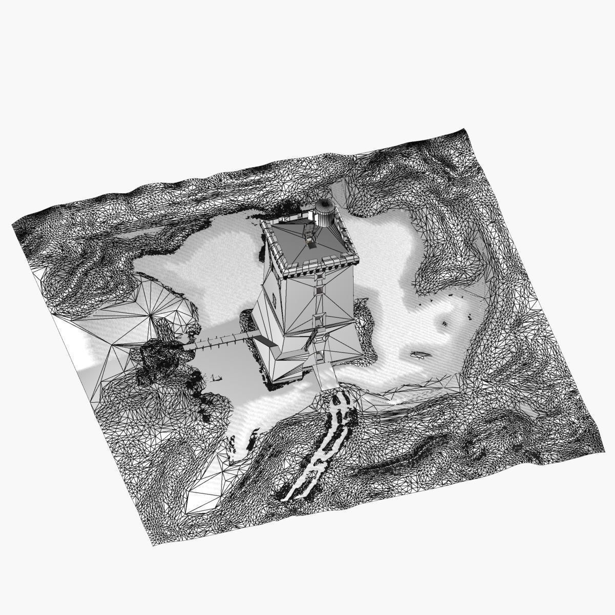 Medieval Saracen Tower -  XV Century 3D model_23