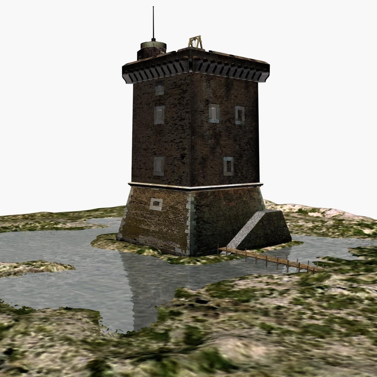 Medieval Saracen Tower -  XV Century 3D model_6