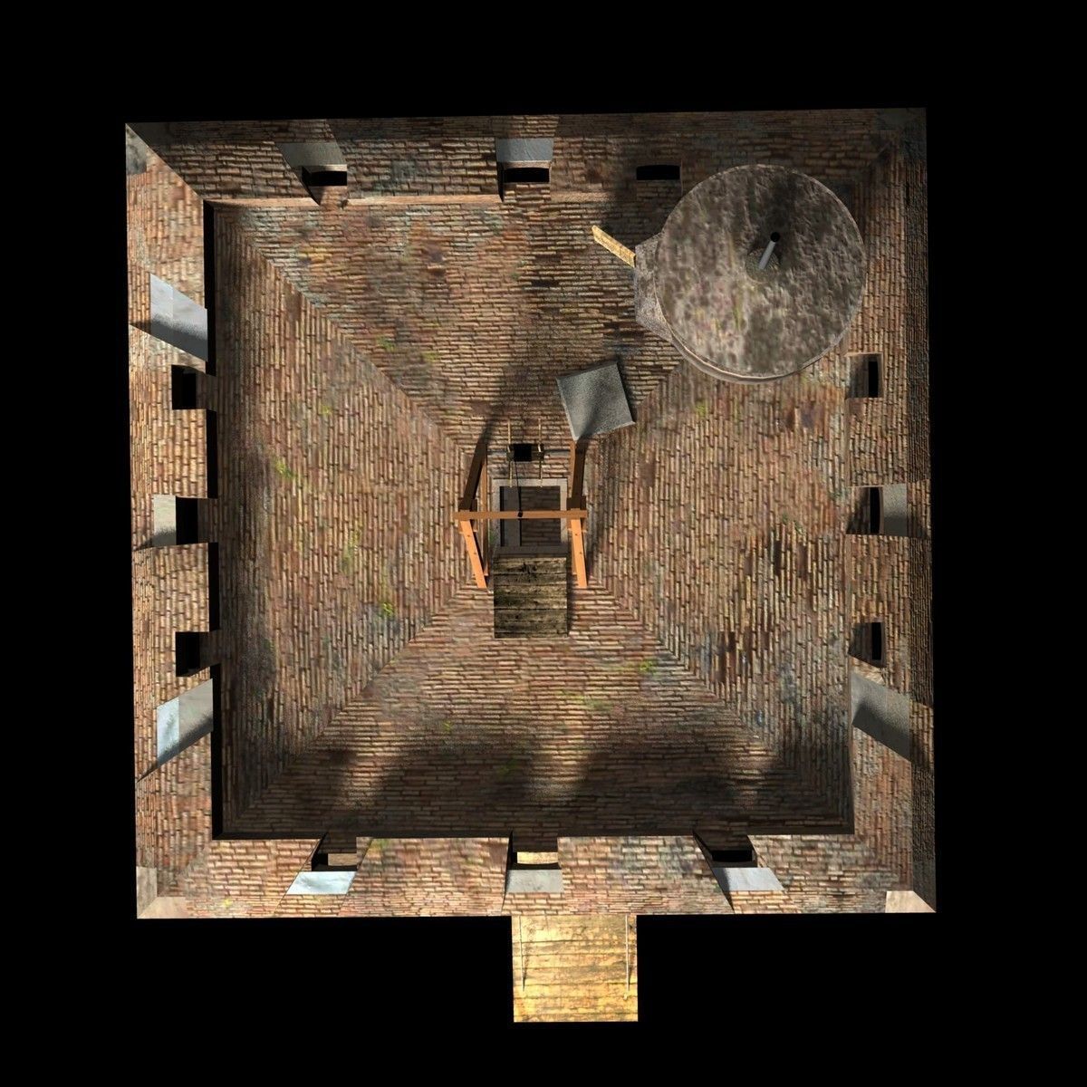 Medieval Saracen Tower -  XV Century 3D model_12