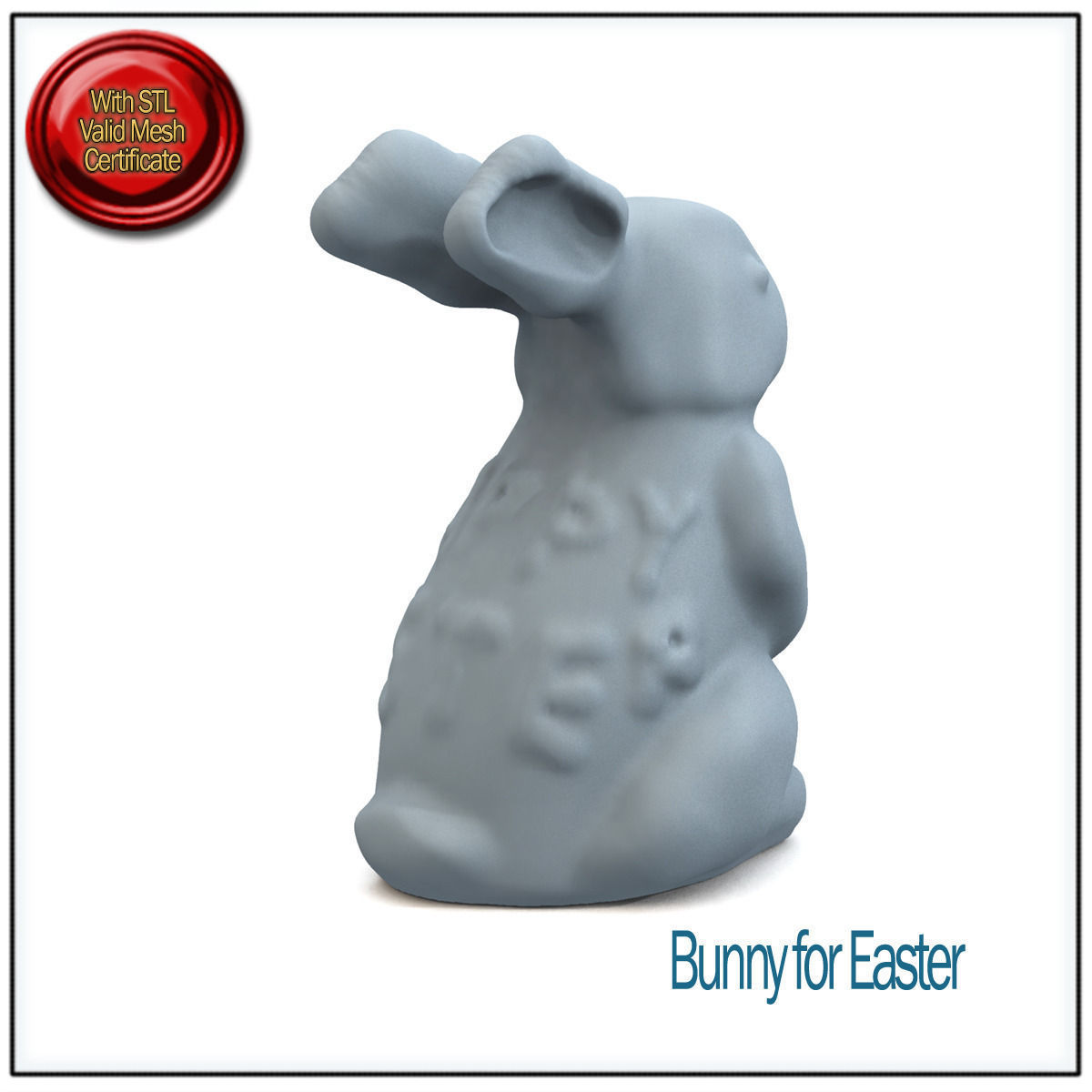 Bunny for Easter STL Printable 3D print model_5
