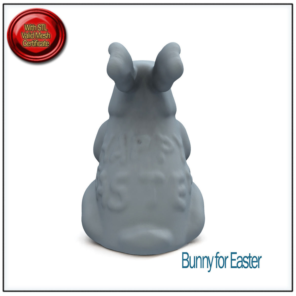 Bunny for Easter STL Printable 3D print model_4