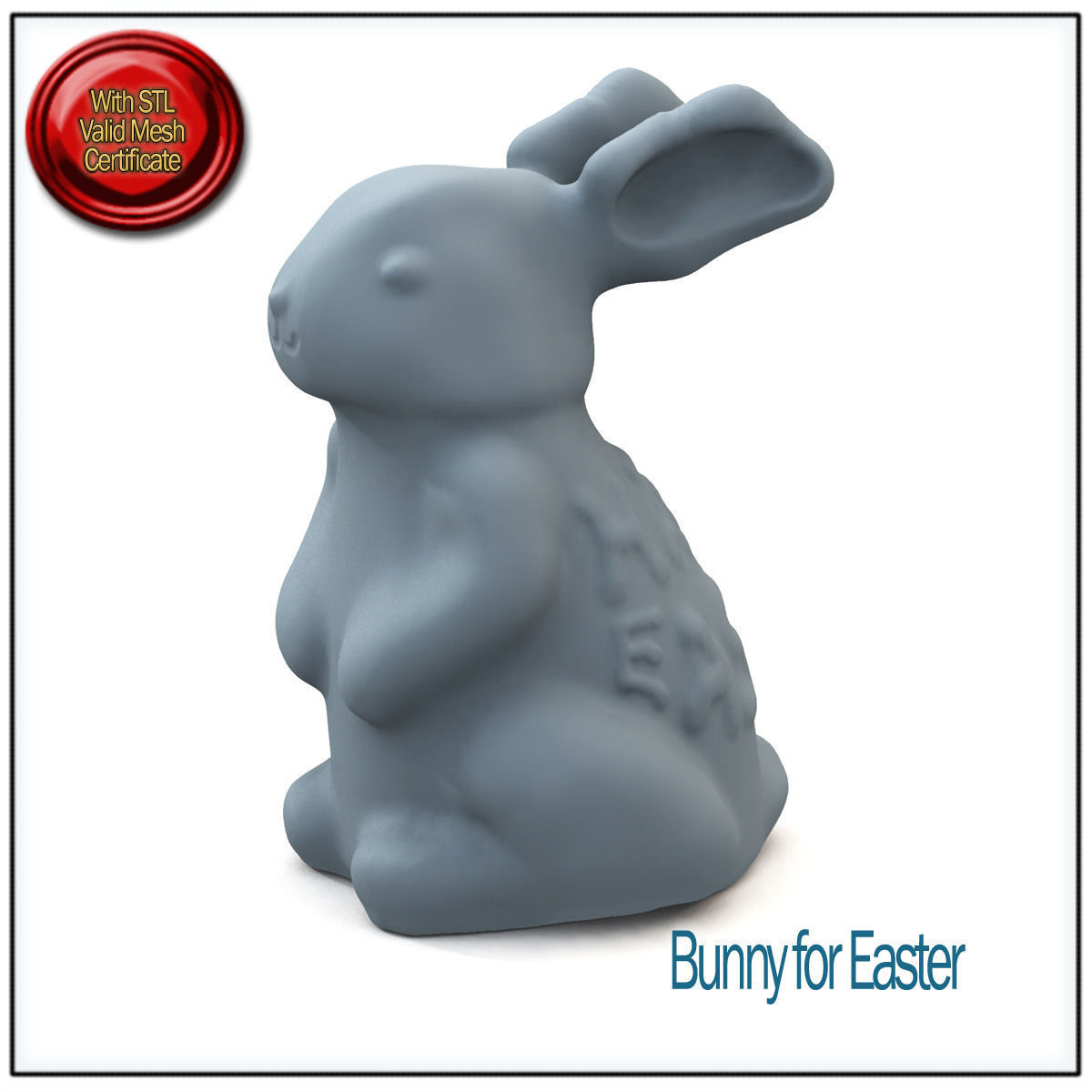 Bunny for Easter STL Printable 3D print model_2