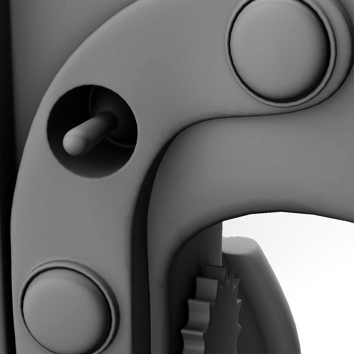 Mp4 30 steering wheel Low-poly 3D model_6
