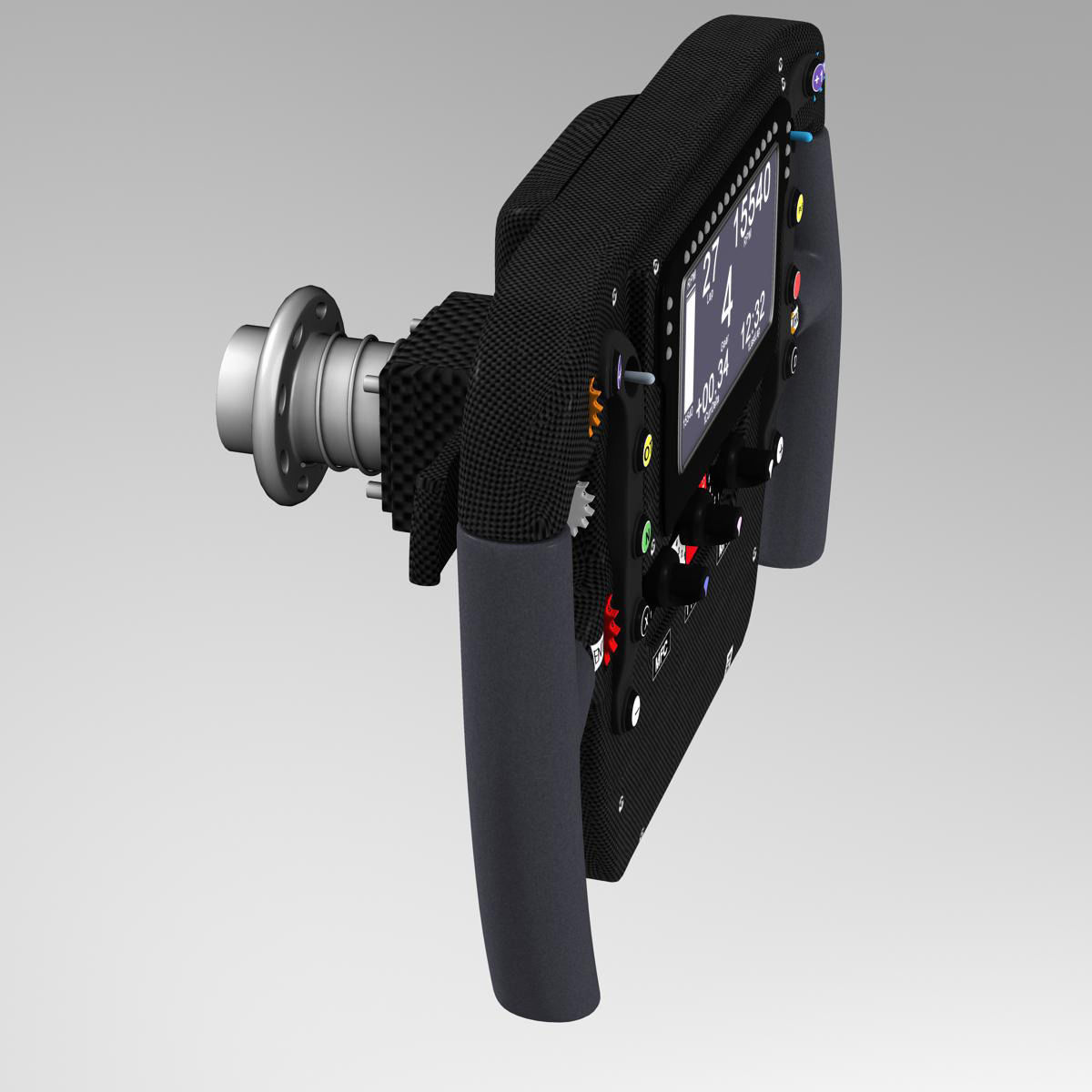 Mp4 30 steering wheel Low-poly 3D model_2