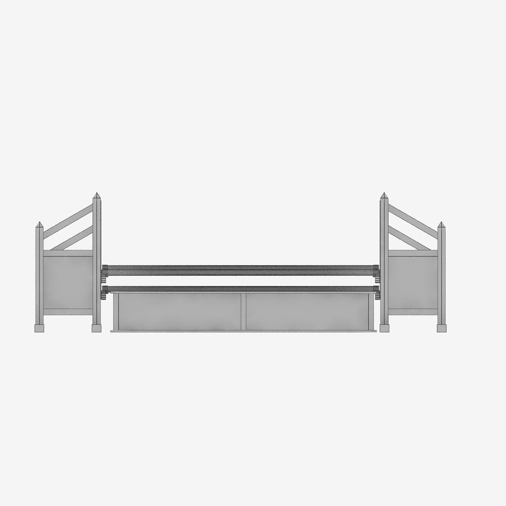 Horse jump obstacle pack 3D model_17
