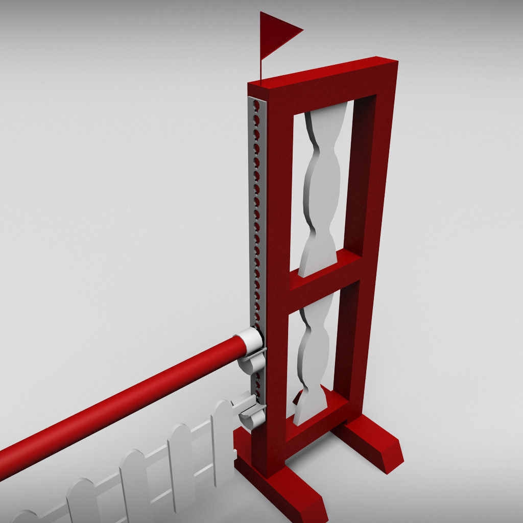 Horse jump obstacle pack 3D model_8
