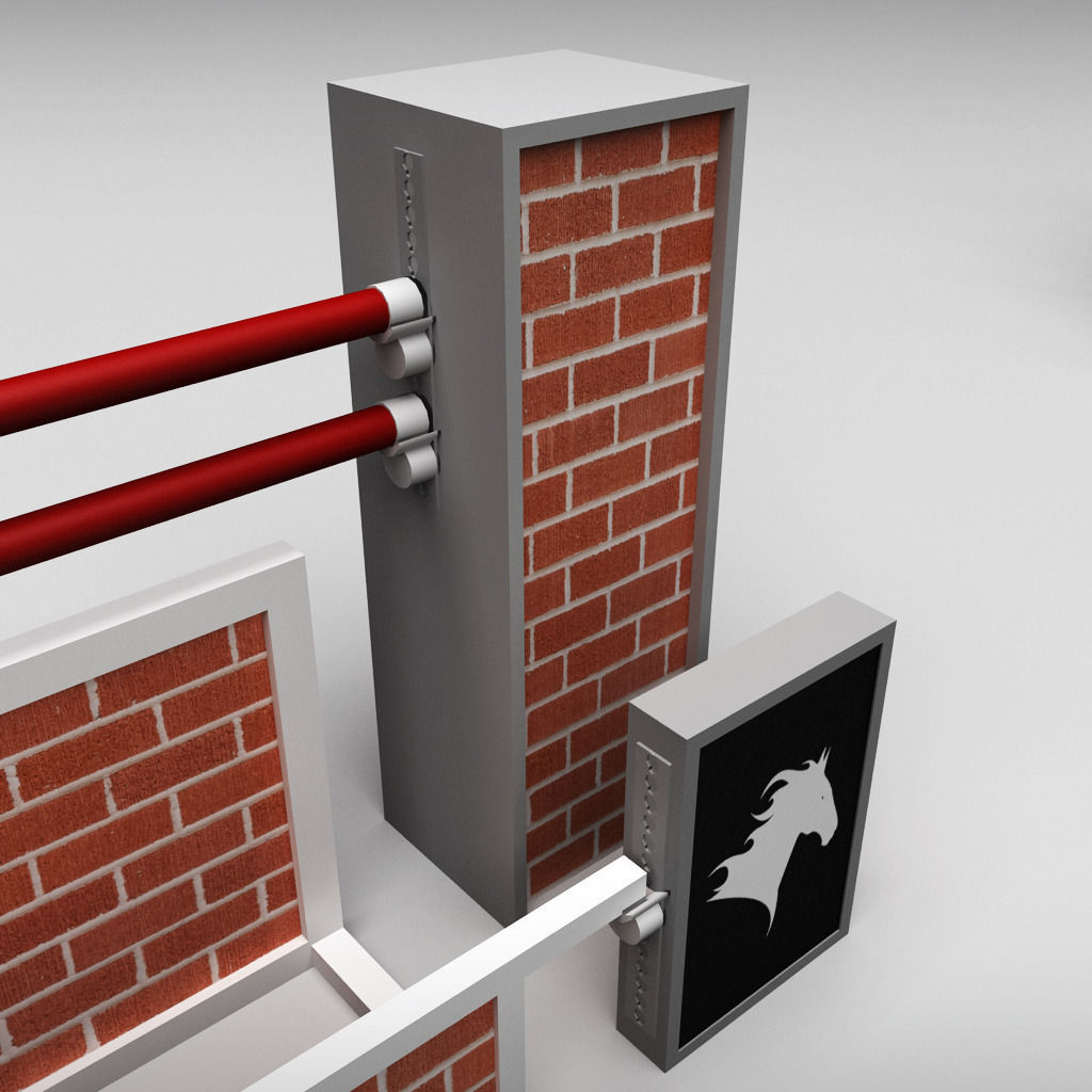 Horse jump obstacle pack 3D model_31