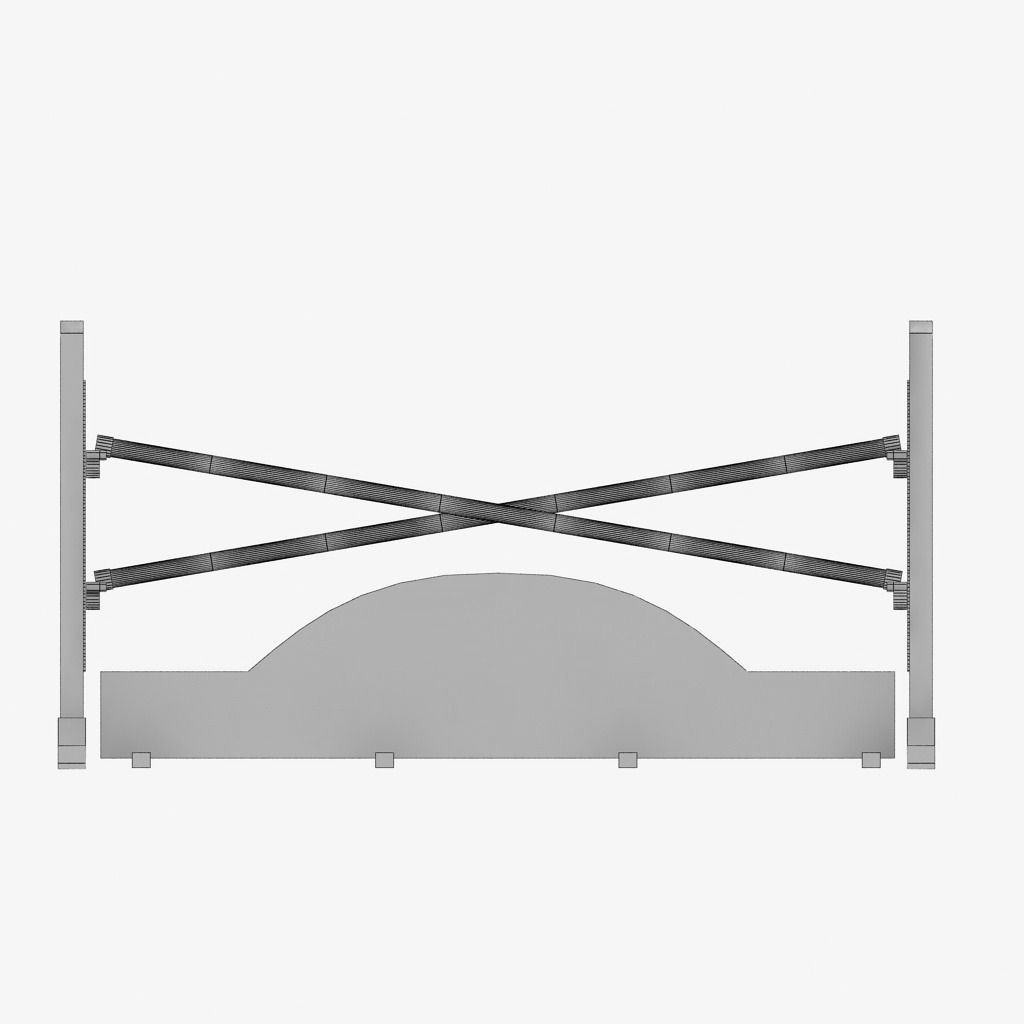 Horse jump obstacle pack 3D model_6