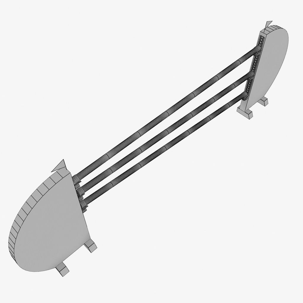 Horse jump obstacle pack 3D model_36