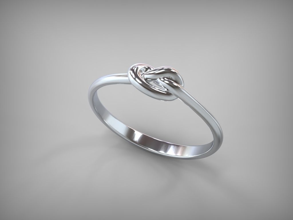 Rings Knot STL 3D print model_1