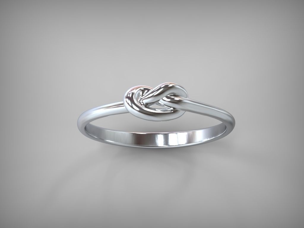 Rings Knot STL 3D print model_2