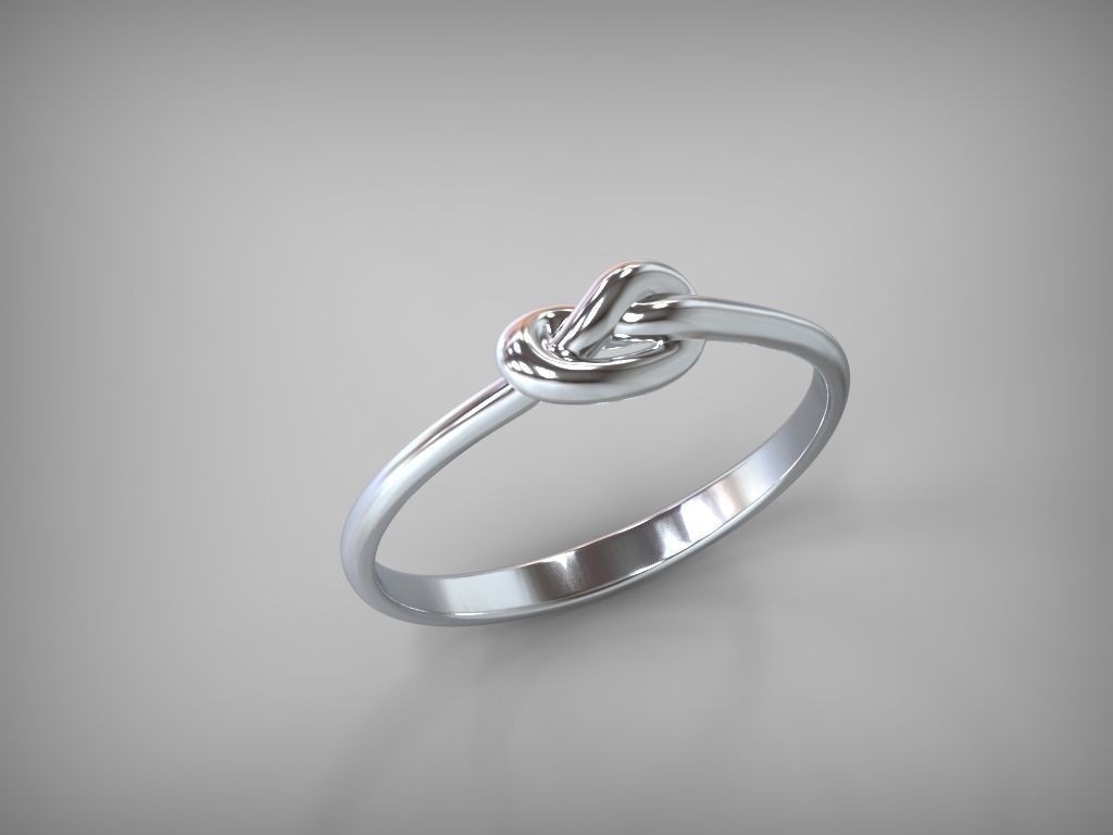Rings Knot STL 3D print model_0