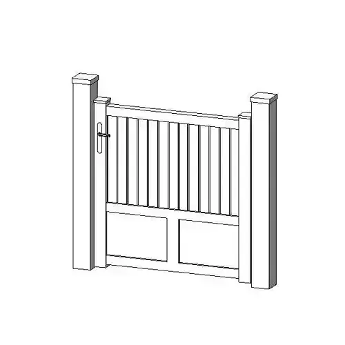 Portail PVC simple - 02