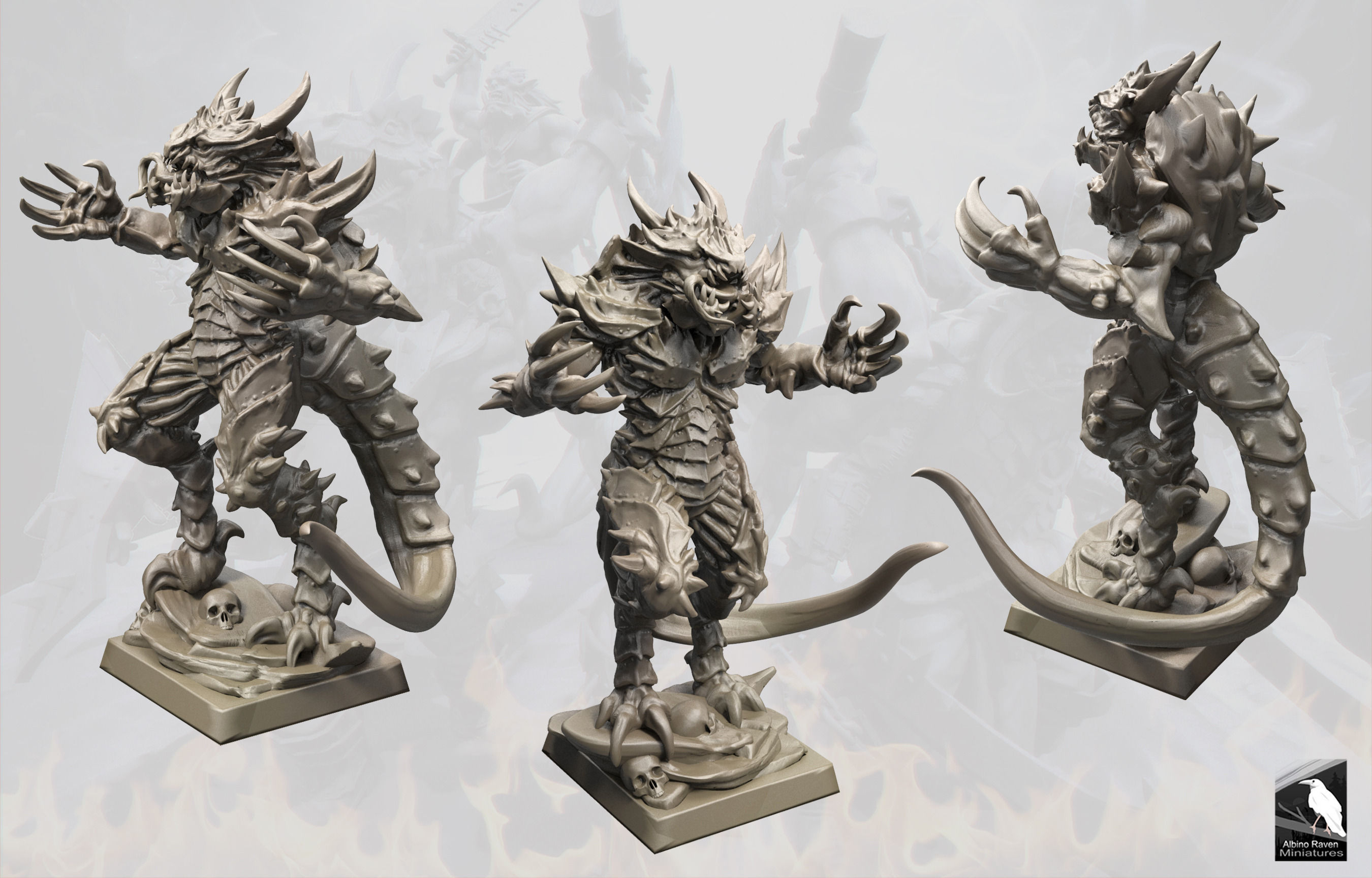 Demon Beast 3D print model_2
