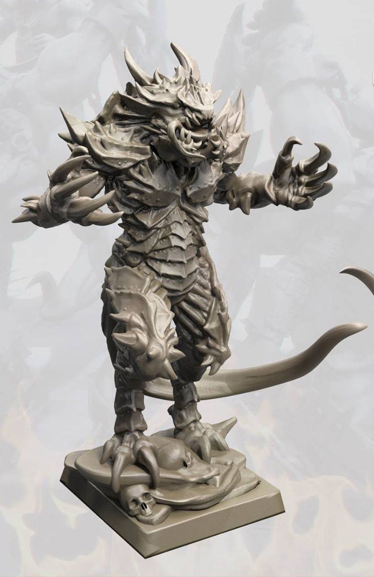 Demon Beast 3D print model_5