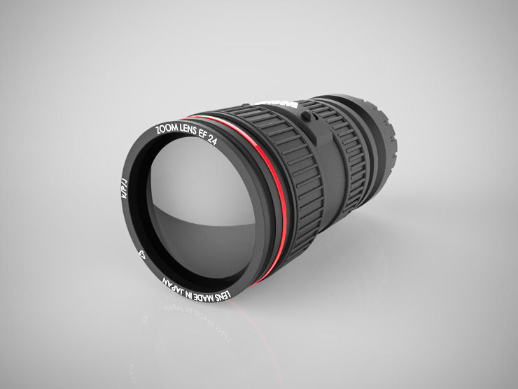camera lens free 3D Model