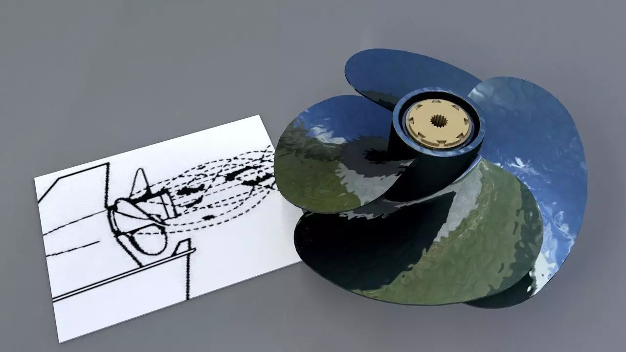 propeller modeled in solidworks  Free 3D model_0