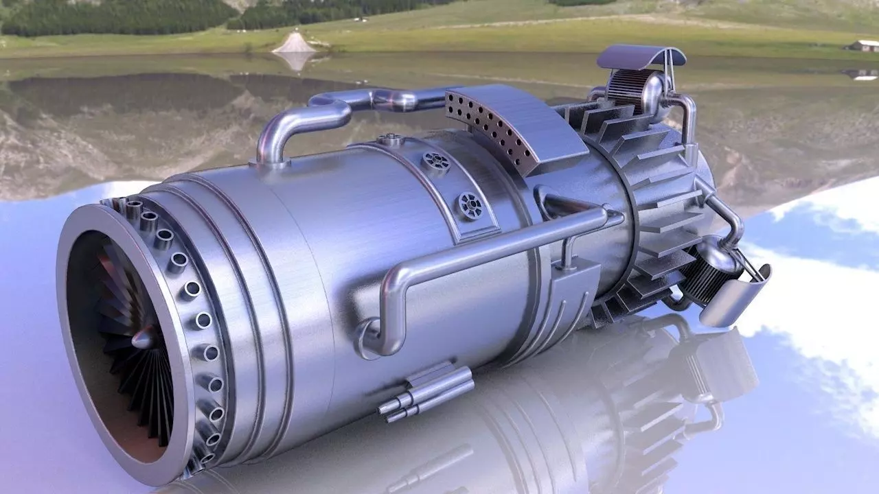 turbine engine 3D model_0