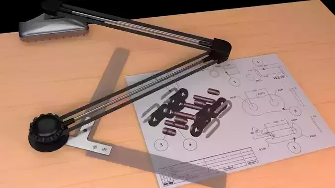 drafting table arm  3D model