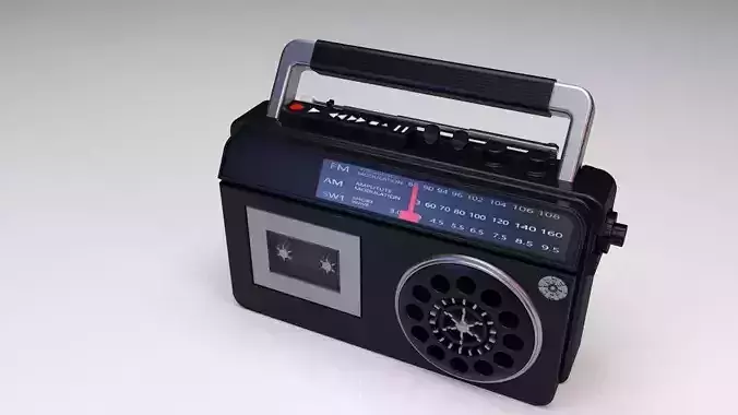 portable radio 3D model