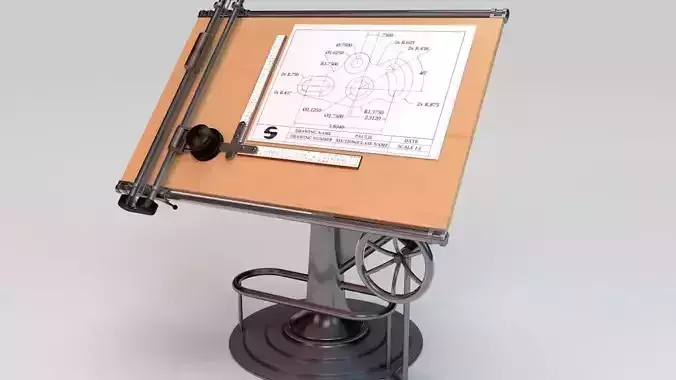 drafting table  3D model