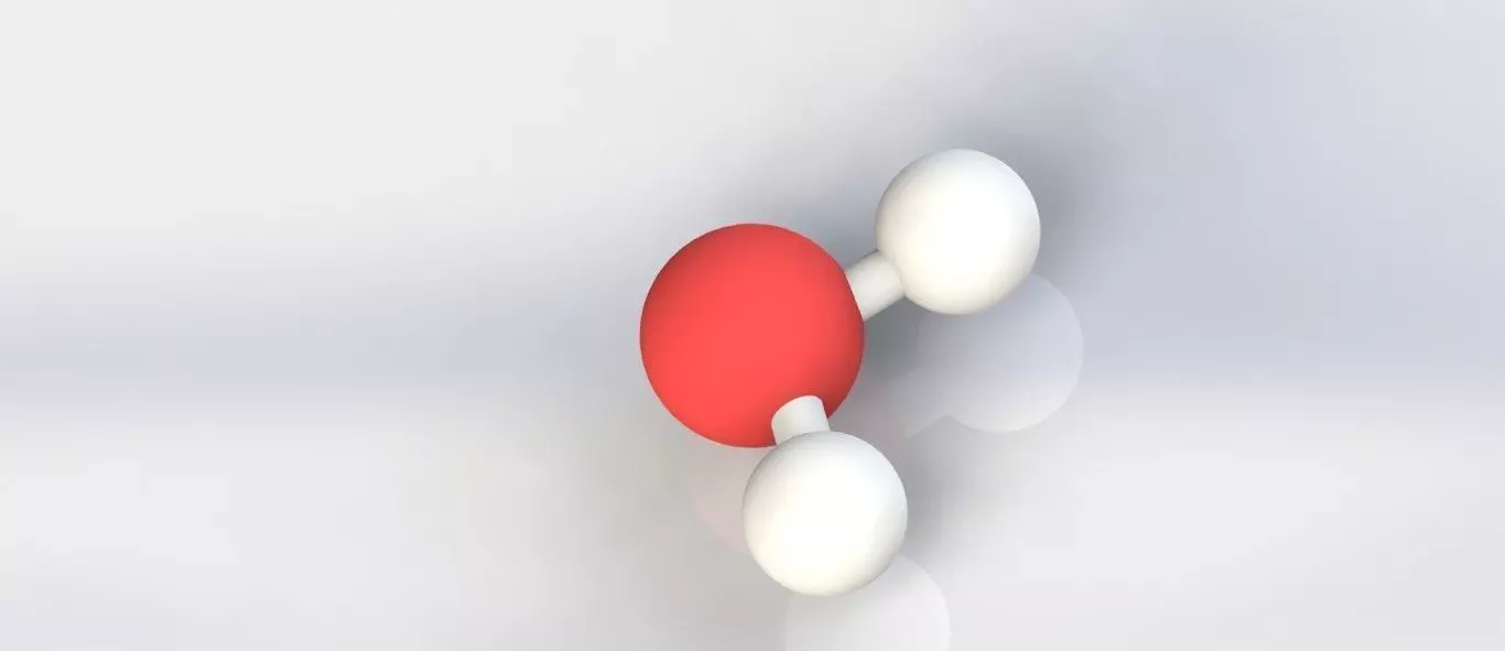 Water Molecule Free 3D model_0