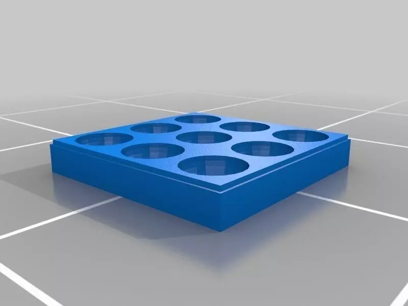 BALLS tray with six holes Free 3D print model_0