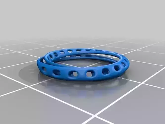 Loopy ring with holes
