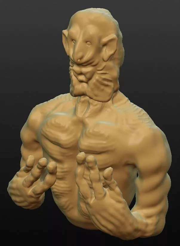 Alien with Stand Free 3D print model
