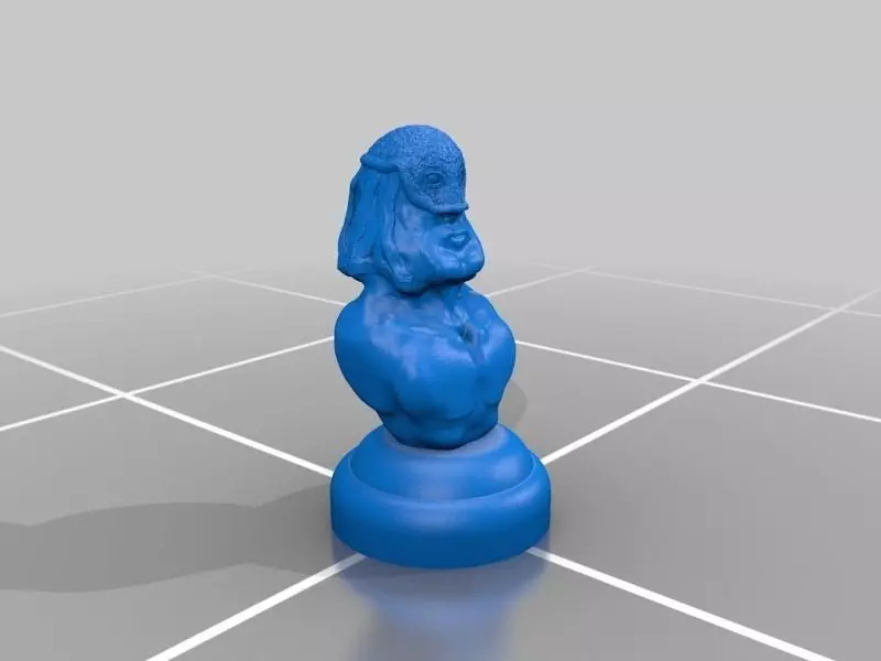 Warrior with stand Free 3D print model_0