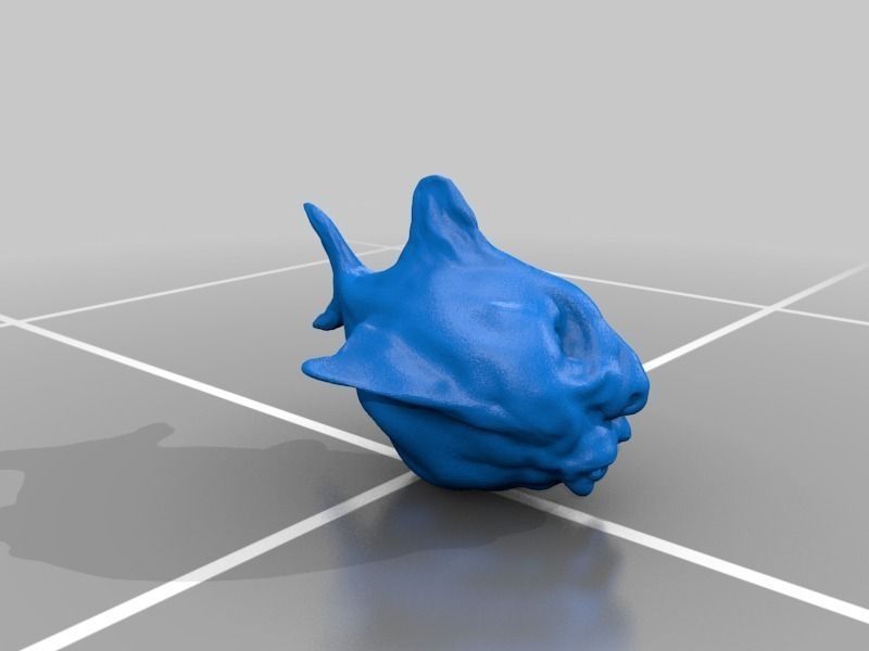 Fishy fish head Free 3D print model_1