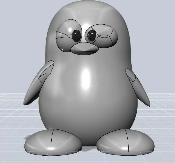 Tux - Linux Penguin Free 3D print model_0