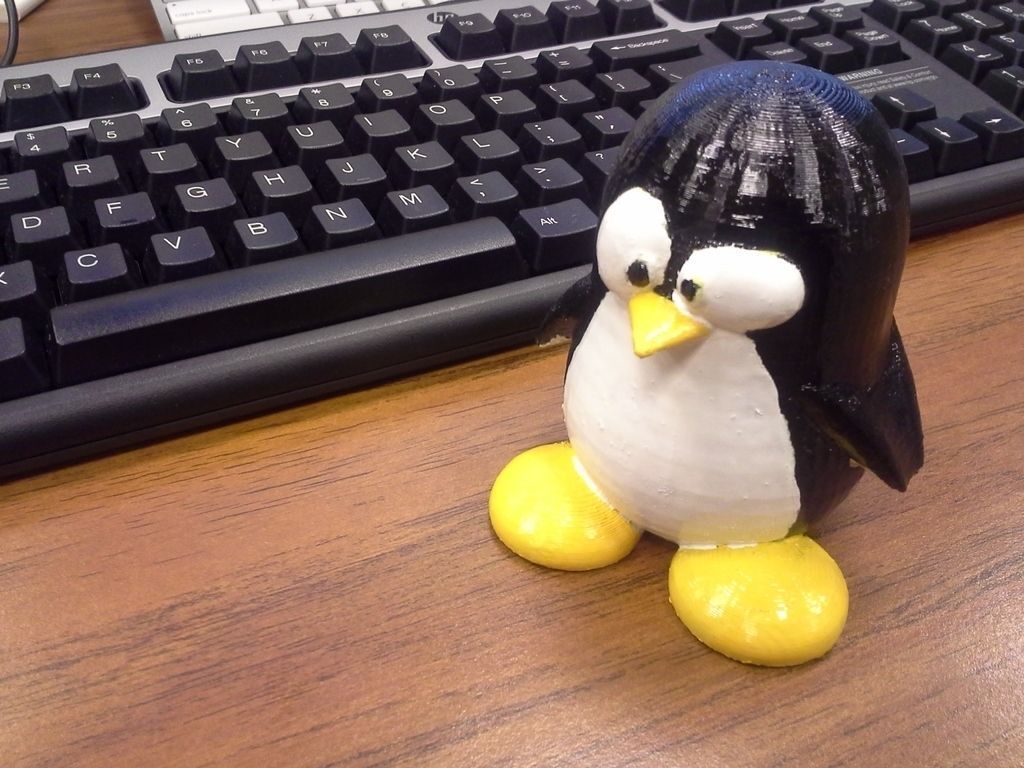 Tux - Linux Penguin Free 3D print model_1