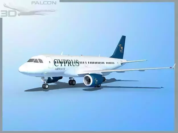 Falcon3D A319 Cyprus 3D model