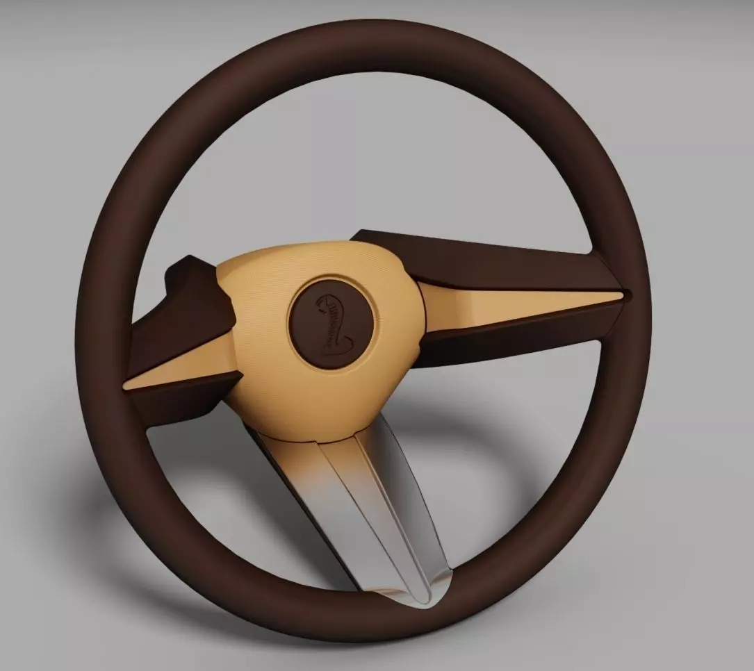Steering Wheel V5Ford Free 3D model_0