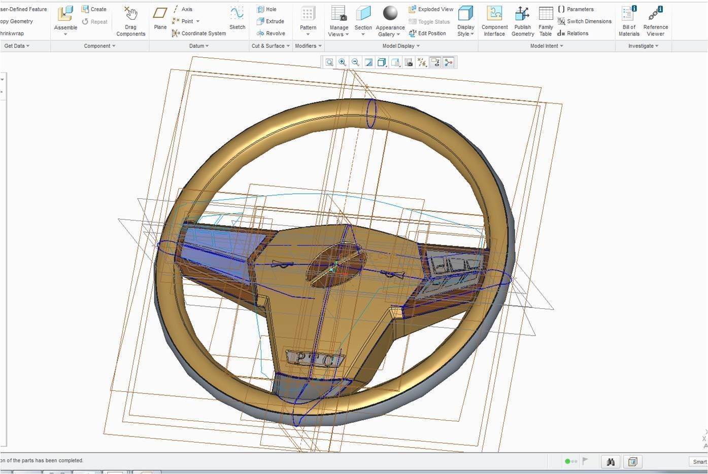 SteeringWheelJC01 steering wheel Free 3D model_4