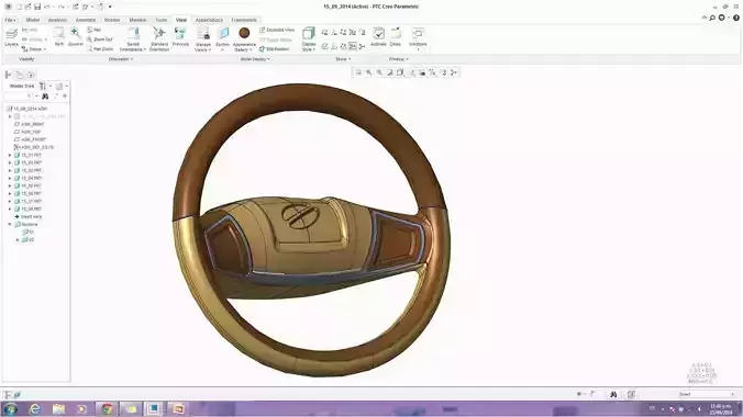 Steering Wheel 002 Free 3D model