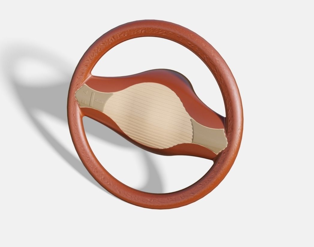 Steering Wheel C1 Free 3D model_1