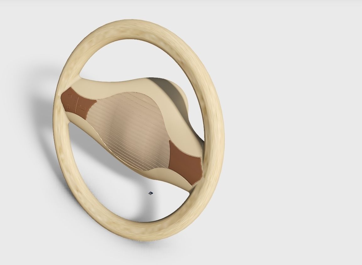 Steering Wheel C1 Free 3D model_2