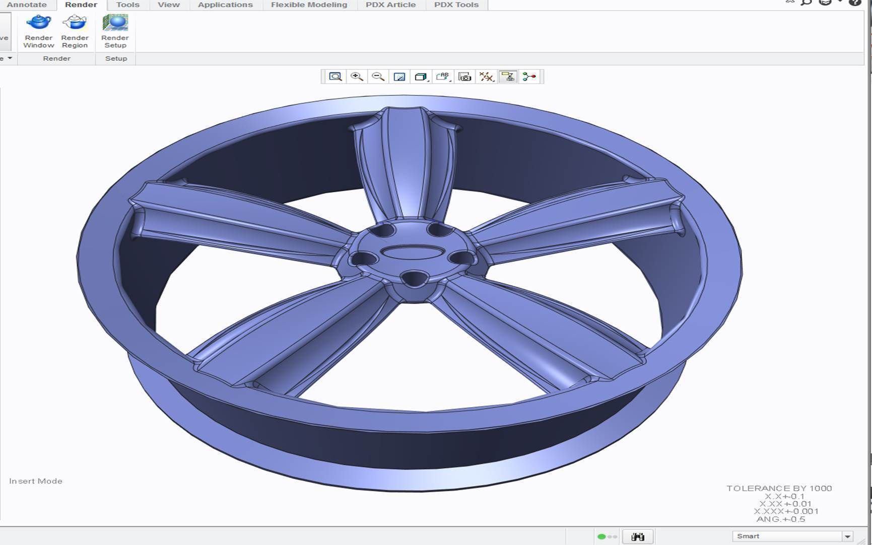 W4 wheel Free 3D model_1