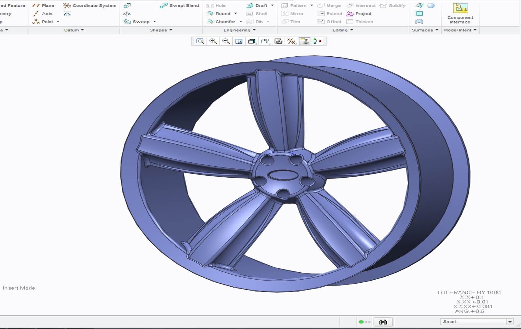 W4 wheel Free 3D model_2