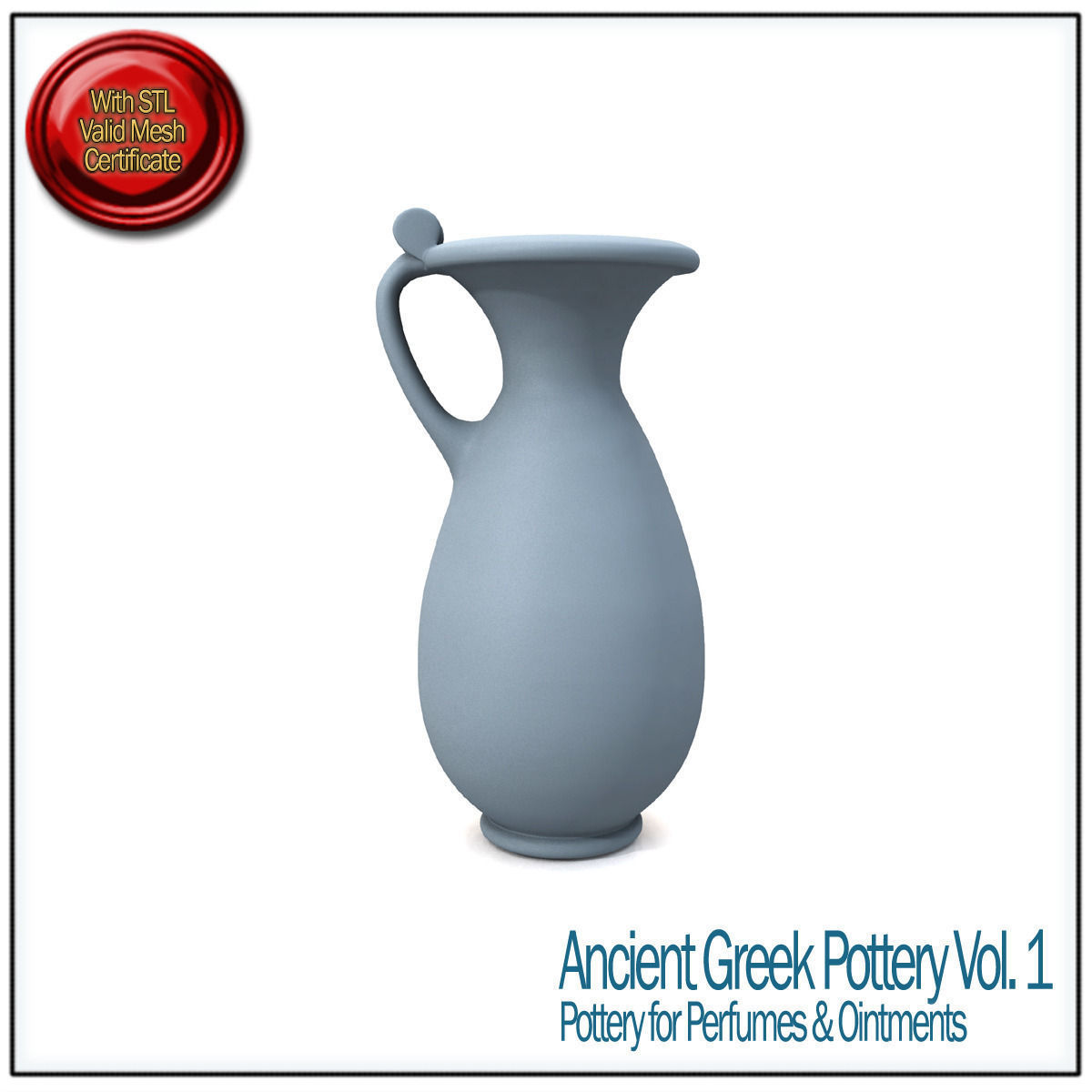 Ancient Greek Pottery Vol 1 STL Printable 3D print model_6