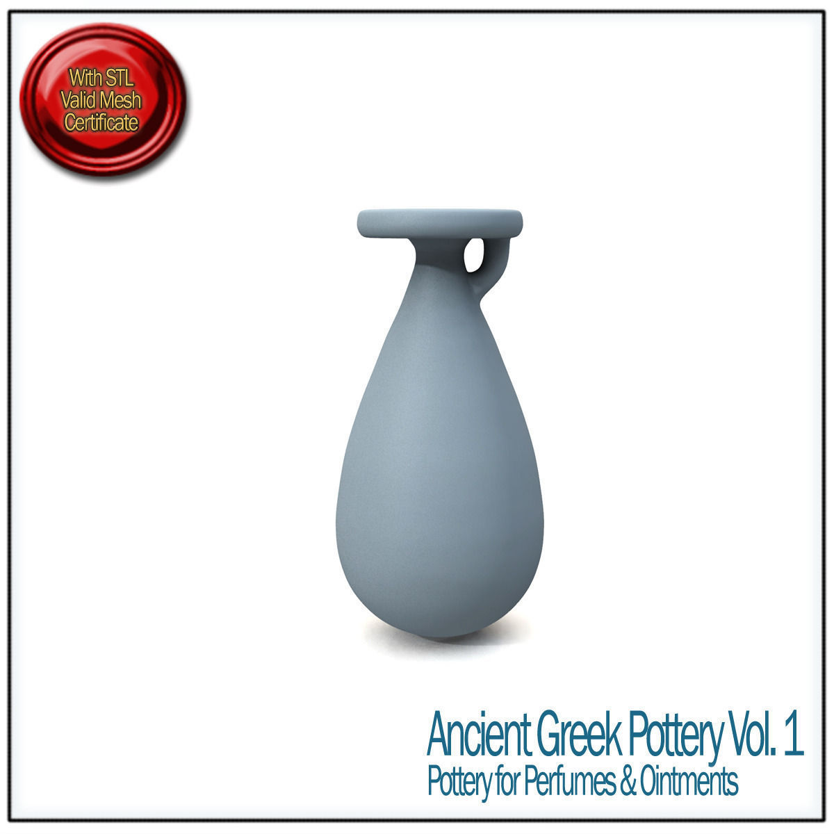 Ancient Greek Pottery Vol 1 STL Printable 3D print model_4